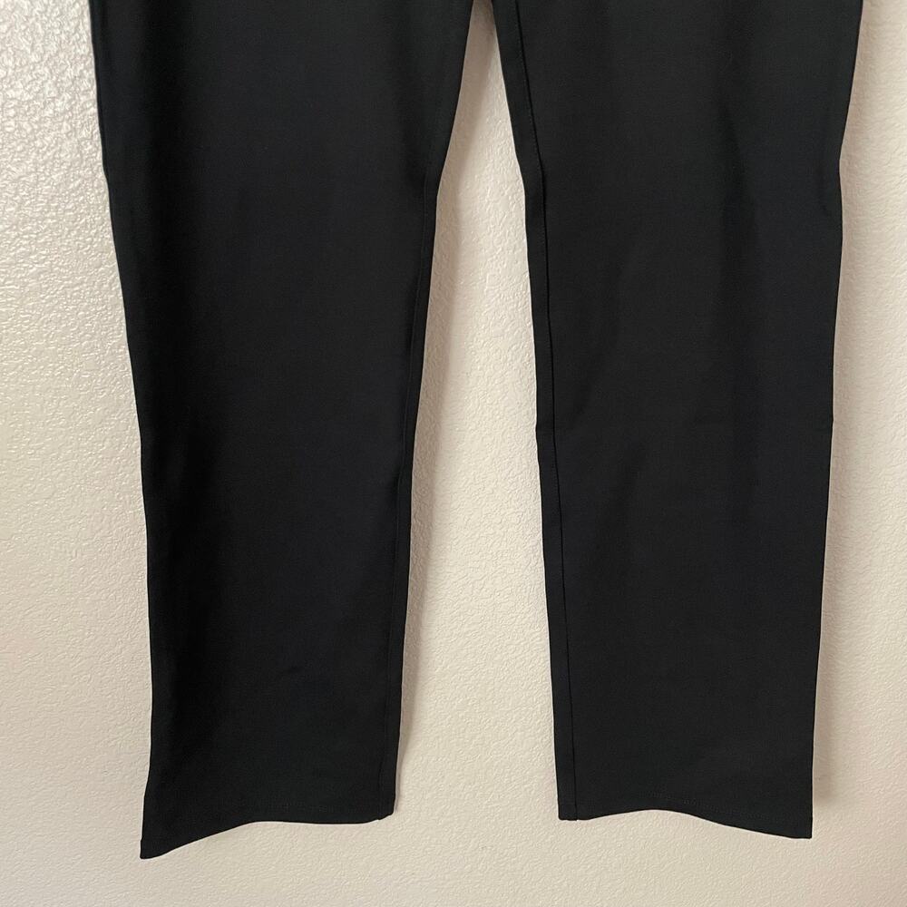 Betabrand Dress Yoga Pants Womens Medium Petite Black Straight Leg Ponte Knit - Picture 5 of 12